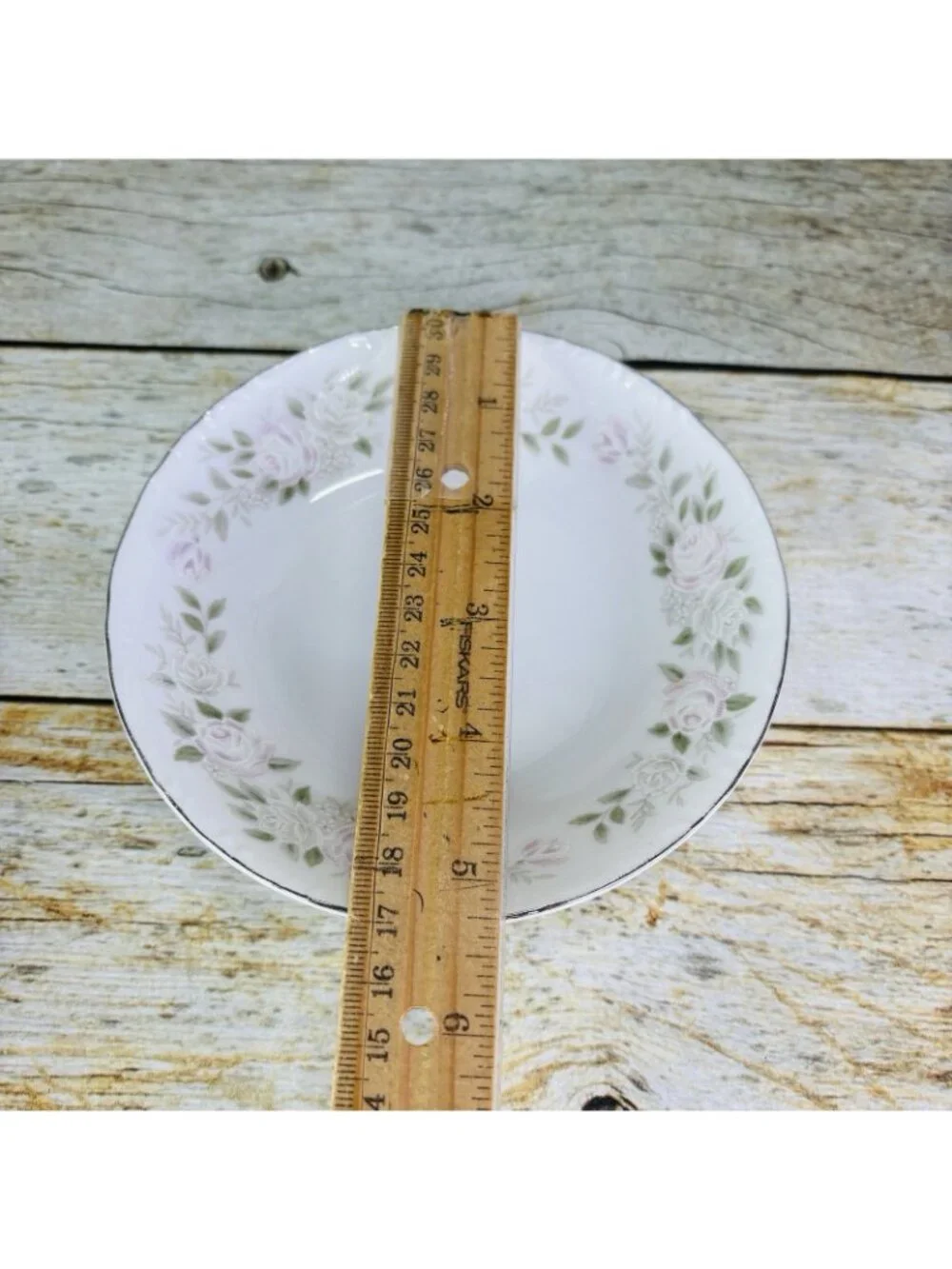 Sheffield Fine China CLASSIC 501 Pink Roses Platinum Dessert Sauce Bowl Set of 5